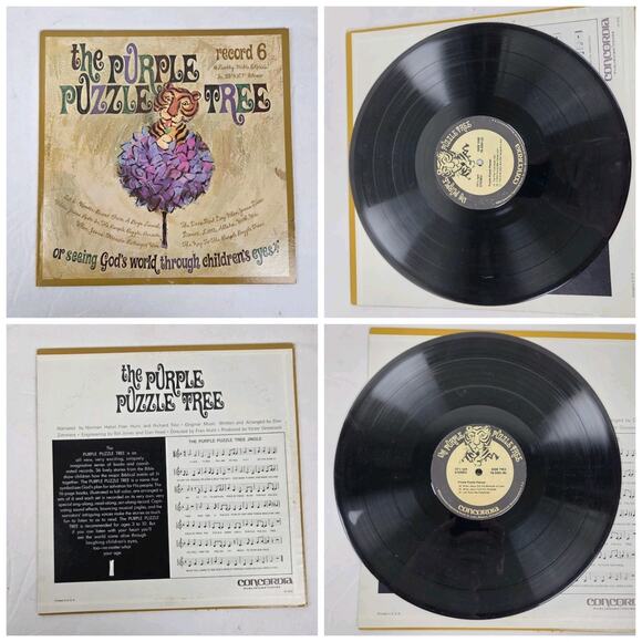 The Purple Puzzle Tree Record Album Set of 6 Seeing God Through Childrens Eyes - Picture 8 of 8